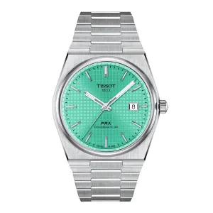Tissot PRX Powermatic 80 Mens Stainless Steel Light Green Dial Watch