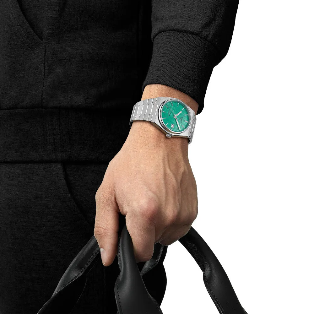 Tissot PRX Powermatic 80 Mens Stainless Steel Light Green Dial Watch