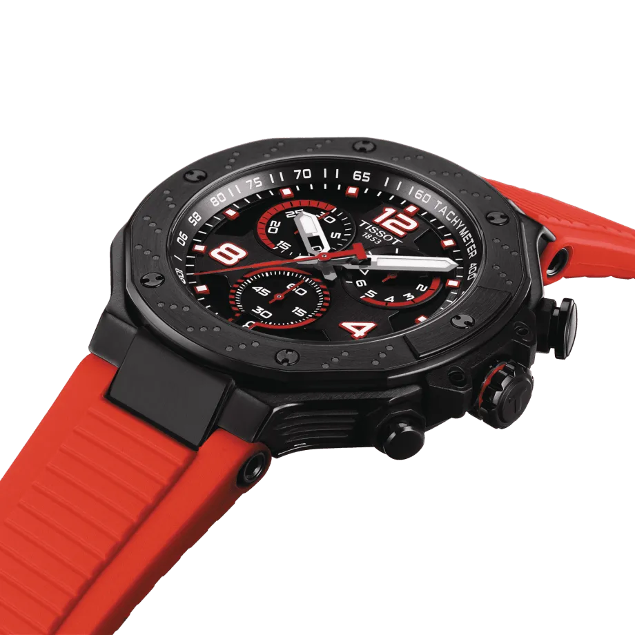 Tissot T-Race MotoGP Chronograph 2023 Limited Edition Viewer 8000 Pieces 45mm Black Steel Finish Pvd Black Quartz T141.417.37.057.01