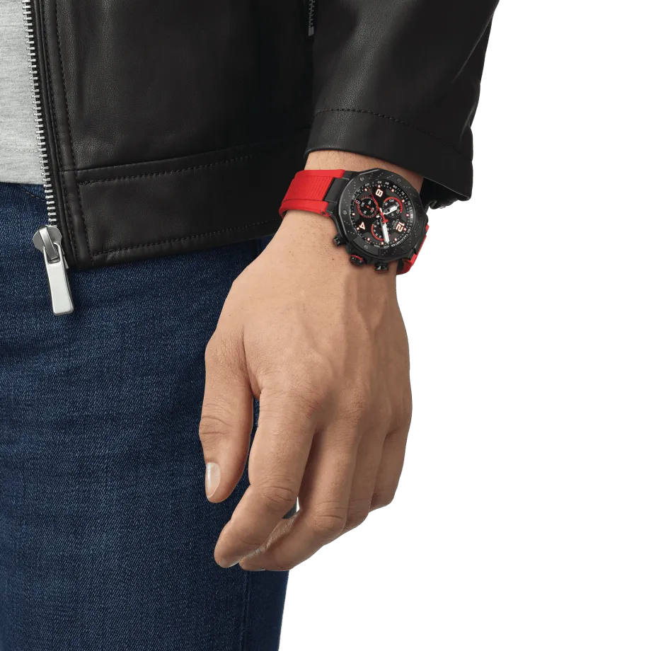 Tissot T-Race MotoGP Chronograph 2023 Limited Edition Viewer 8000 Pieces 45mm Black Steel Finish Pvd Black Quartz T141.417.37.057.01