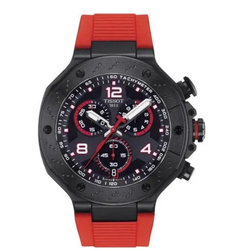 Tissot T-Race MotoGP Chronograph 2023 Limited Edition Viewer 8000 Pieces 45mm Black Steel Finish Pvd Black Quartz T141.417.37.057.01
