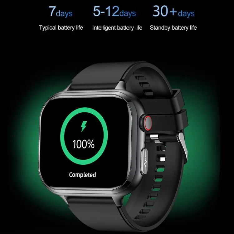 TK17 1.91 inch Horizontal Screen Silicone Strap Smart Watch Supports ECG Electrocardiogram(Blue)