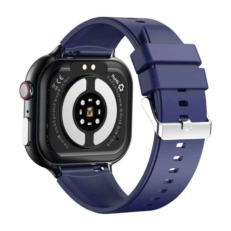TK17 1.91 inch Horizontal Screen Silicone Strap Smart Watch Supports ECG Electrocardiogram(Blue)