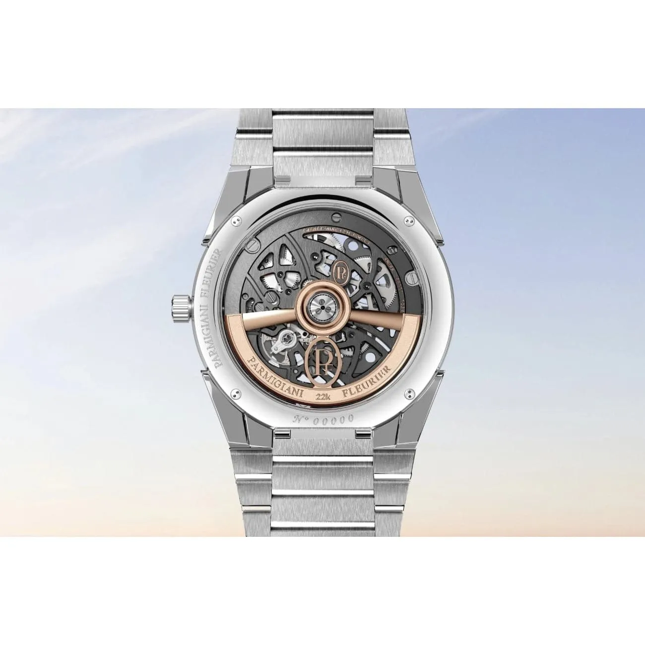 TONDA PF SKELETON STEEL PLATINUM