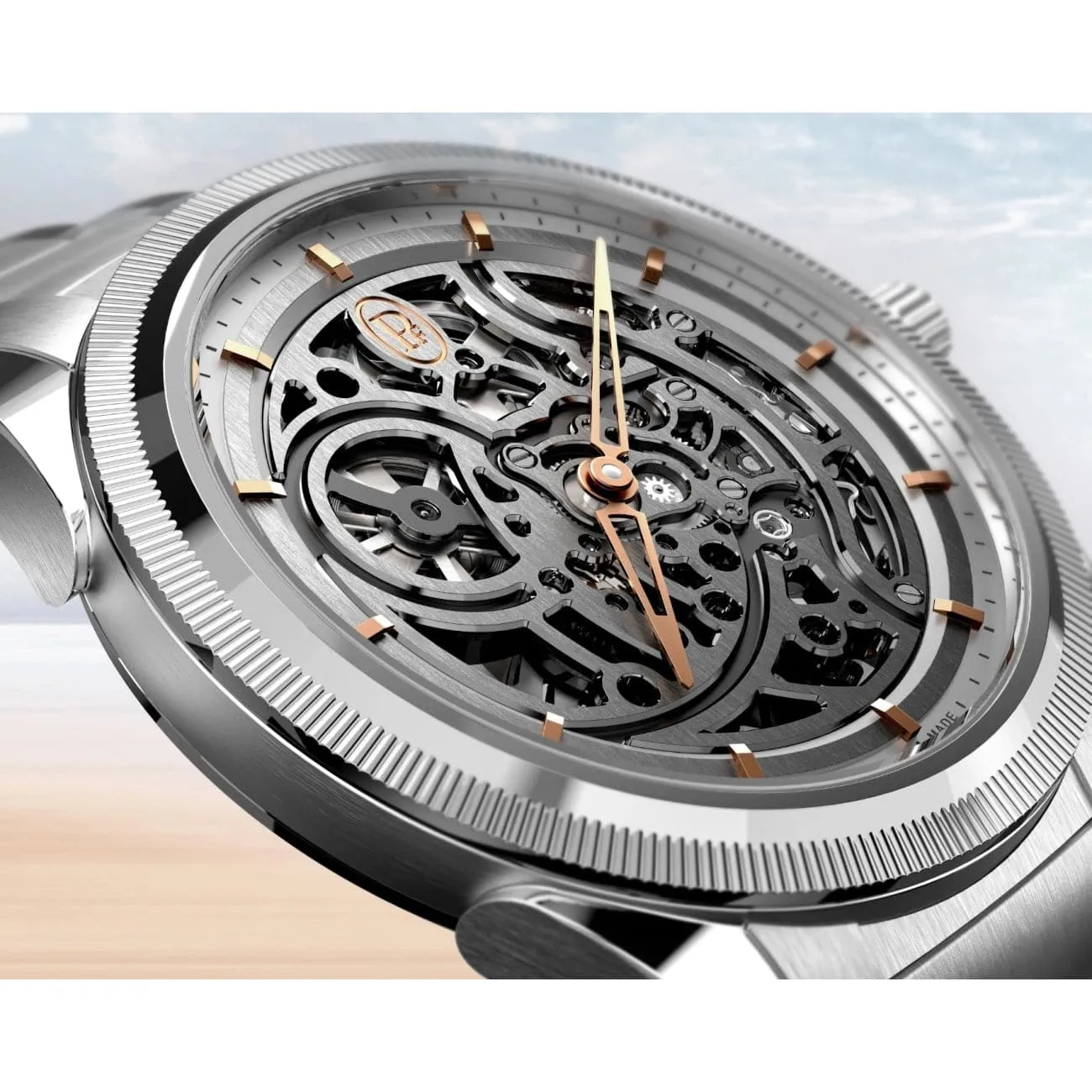 TONDA PF SKELETON STEEL PLATINUM