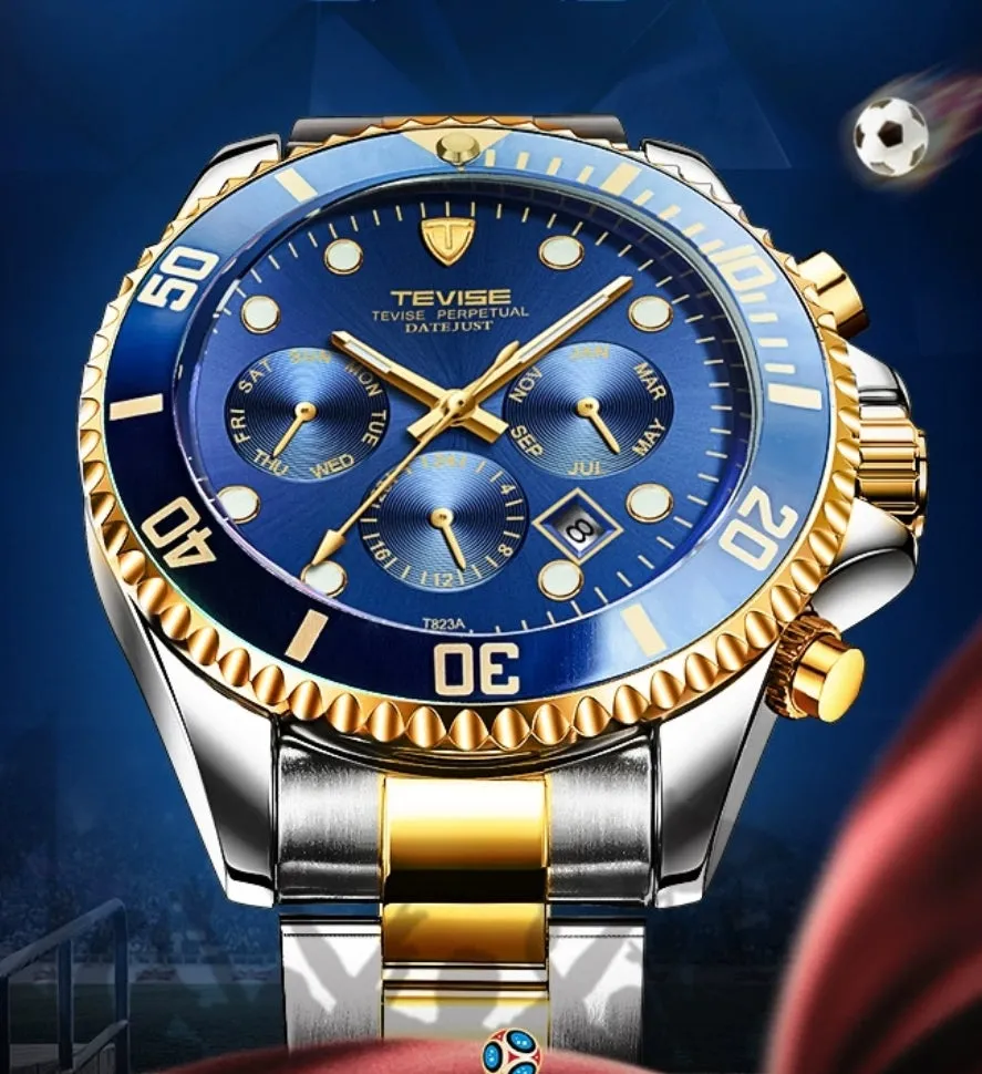 Top Brand Luxury Men's Mechanical Watch Luminous Fashion Waterproof Date Clock Male Watches