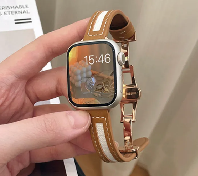 Top Quality Butterfly Canvas Smart Watch Straps - Many Sizes & Colours