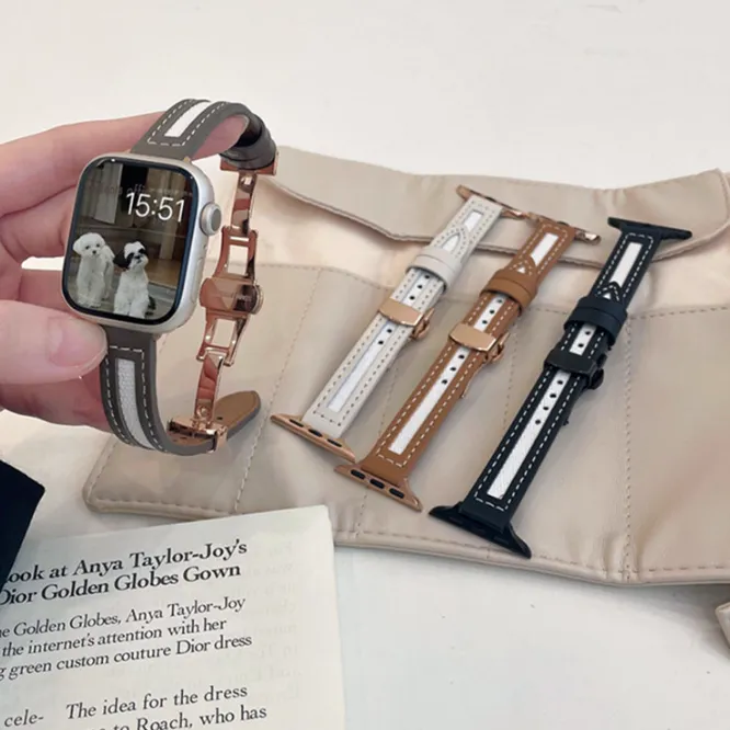 Top Quality Butterfly Canvas Smart Watch Straps - Many Sizes & Colours