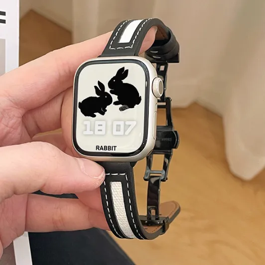 Top Quality Butterfly Canvas Smart Watch Straps - Many Sizes & Colours