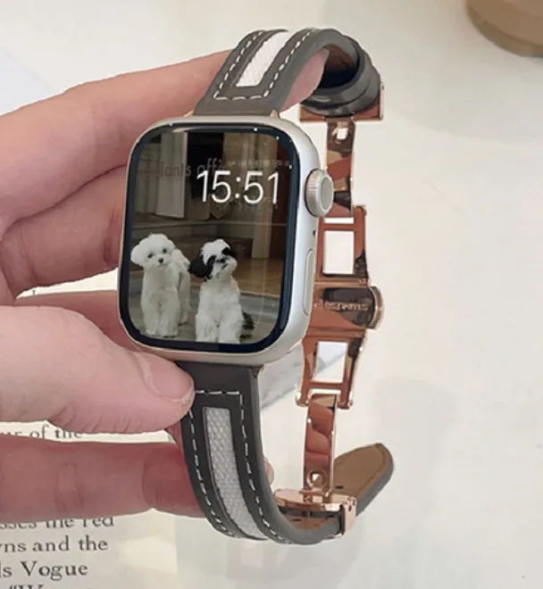 Top Quality Butterfly Canvas Smart Watch Straps - Many Sizes & Colours