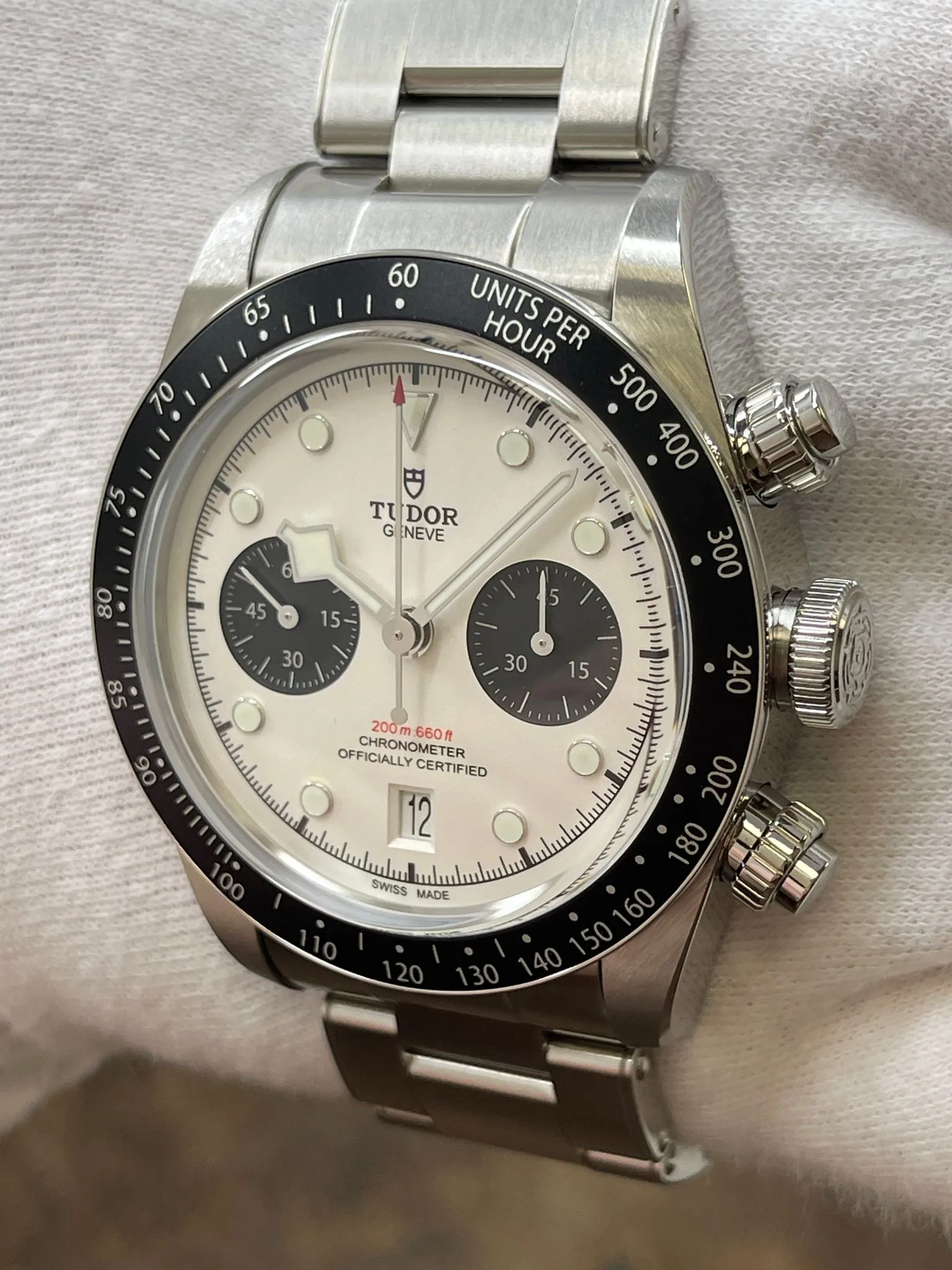 Tudor Black Bay Chrono 79360N White Panda Dial Automatic Men's Watch
