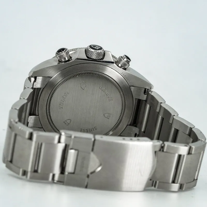 Tudor Heritage Chronograph 70330N 42mm B&P 2019 Black Dial