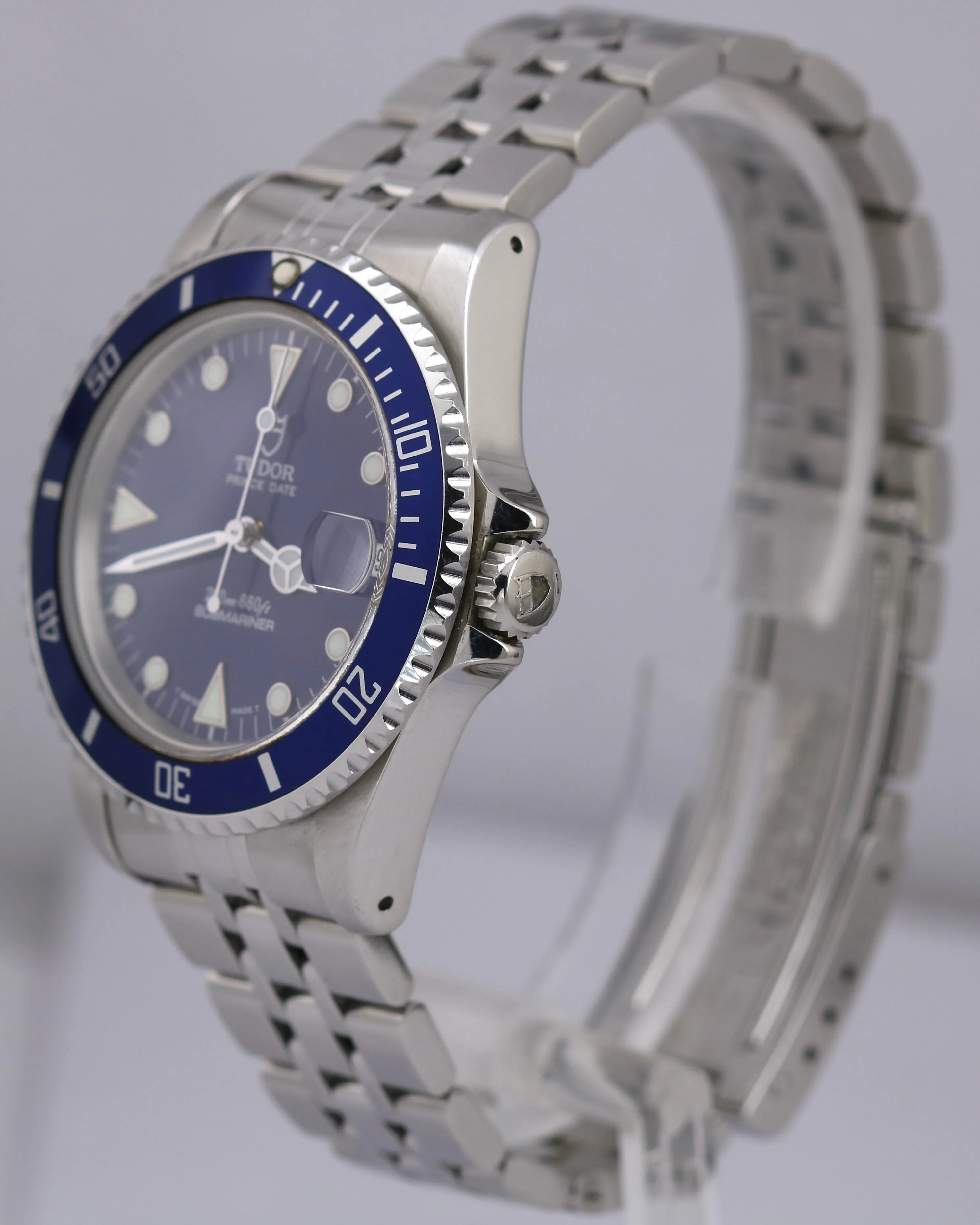 Tudor Submariner 75190 Prince Date BLUE Steel 36mm JUBILEE Automatic Watch