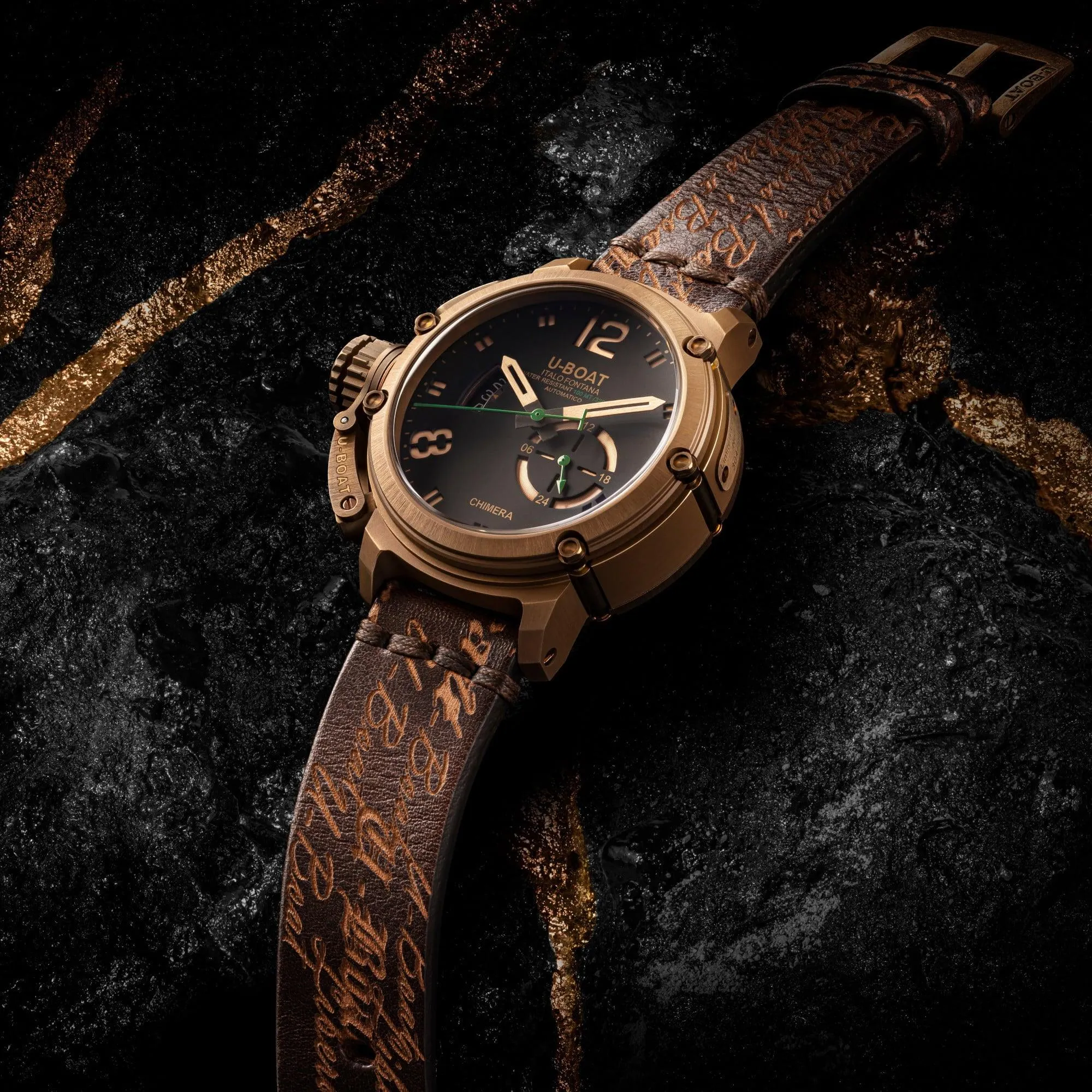 U-Boat Chimera Green Bronze 46mm Automatic Bronze Bronze Authority 8527