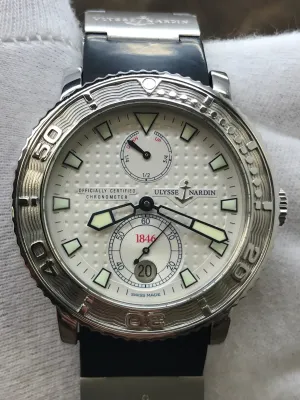 Ulysse Nardin Maxi Marine Diver  263-55 White Dial Automatic Men's Watch