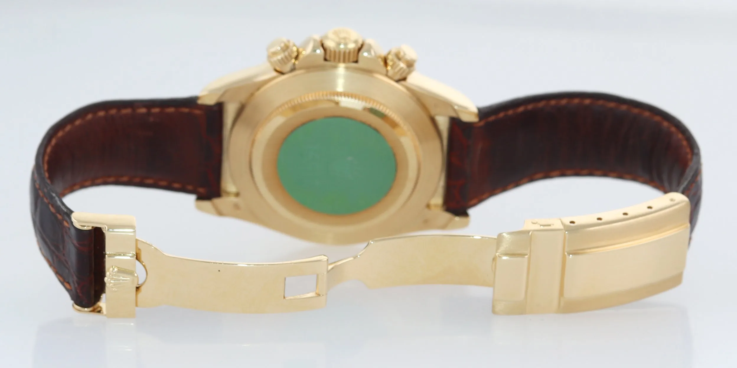 UNPOLISHED Rolex Daytona Zenith 16518 White Inverted 6 18k Yellow Gold Watch Box