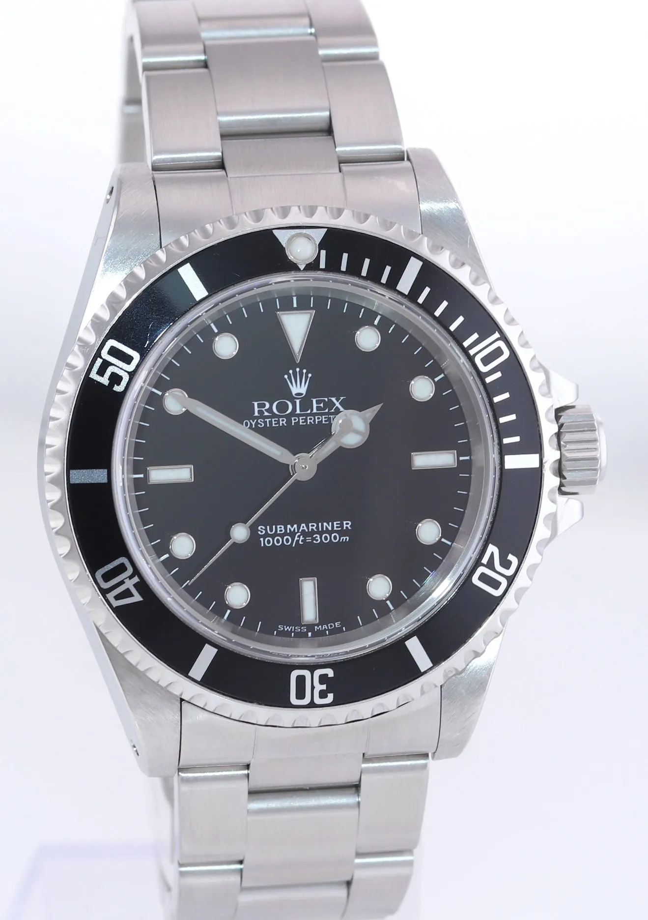 UNPOLISHED Rolex Submariner Black No-Date 14060 Steel 40mm Dive Watch