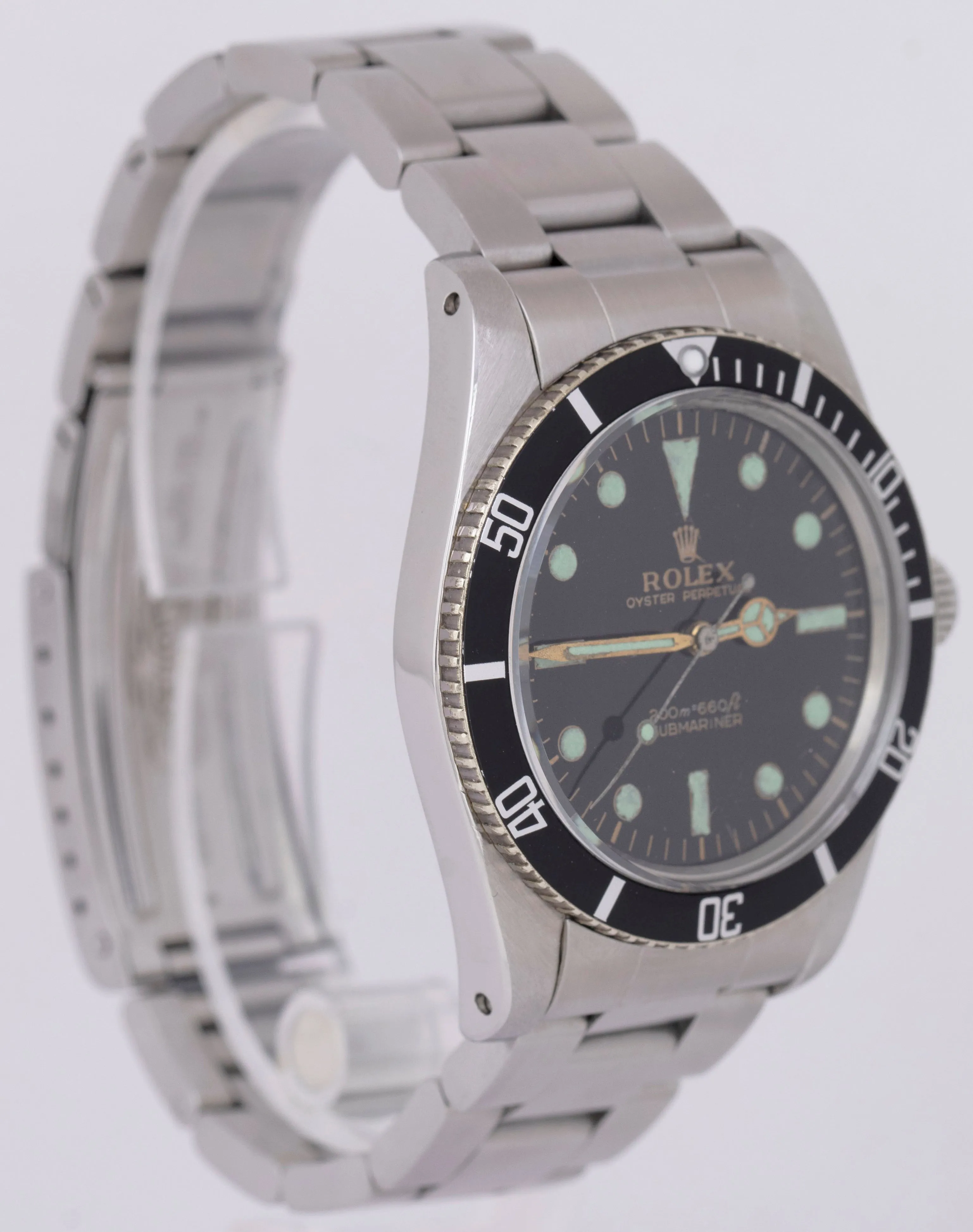 VINTAGE 1962 Rolex Submariner No-Date 5513 38mm Small Crown Automatic Watch