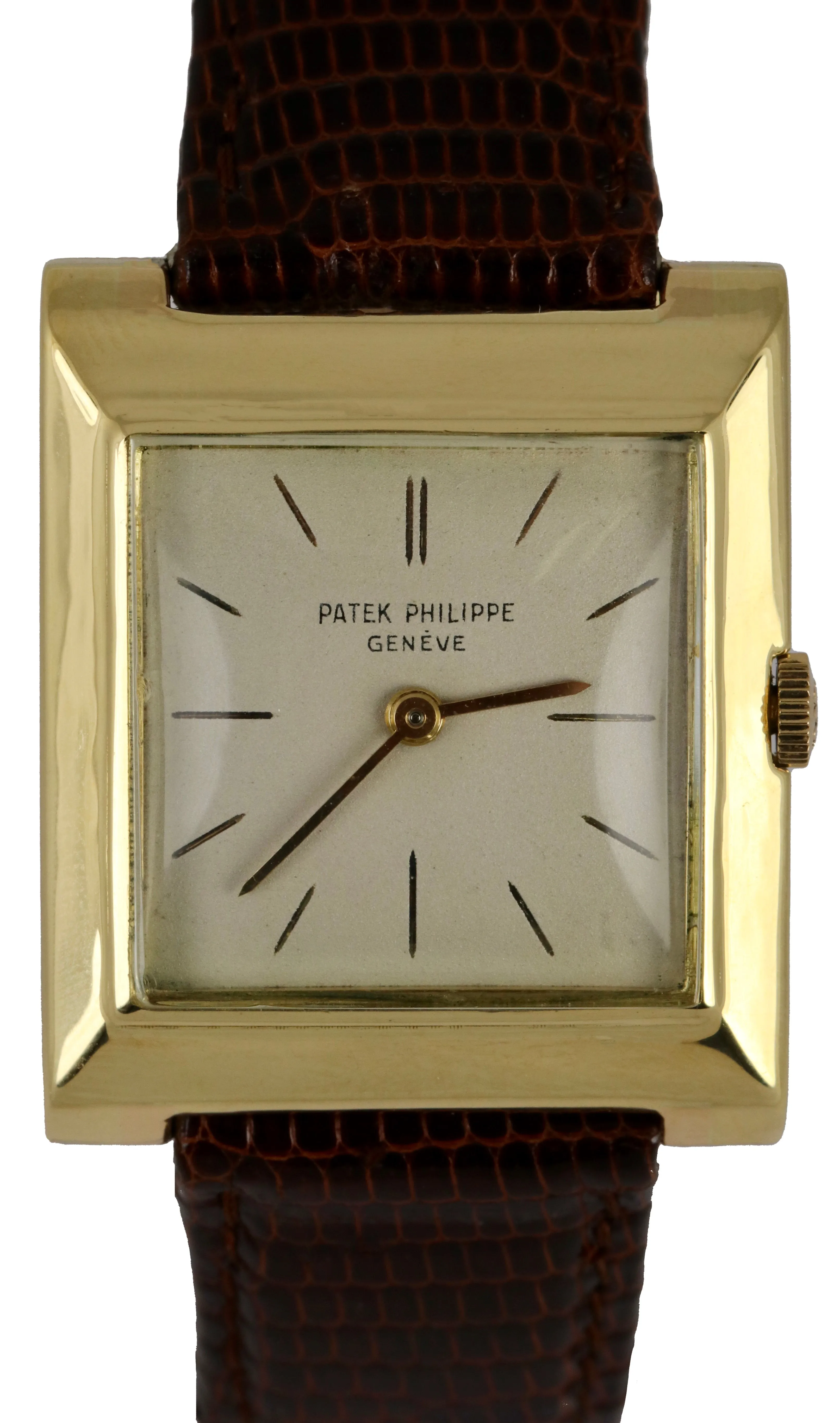 Vintage 1969 Patek Philippe 18K Yellow Gold Silver Dial 3404 27mm Watch