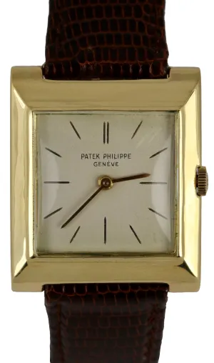 Vintage 1969 Patek Philippe 18K Yellow Gold Silver Dial 3404 27mm Watch