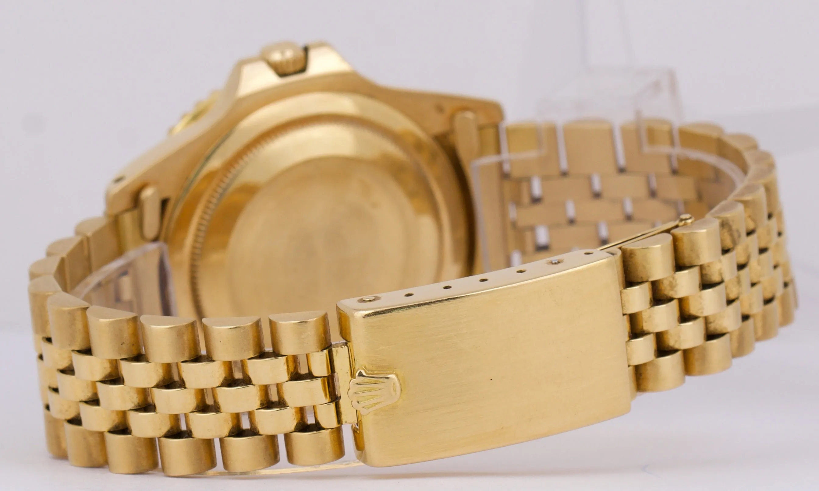 VINTAGE 1979 Rolex GMT-Master Brown ROOT BEER 18K Yellow Gold JUBILEE Watch 1675