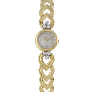 Vintage Cartier Ladies’ Diamond Cocktail Watch 18K Yellow Gold