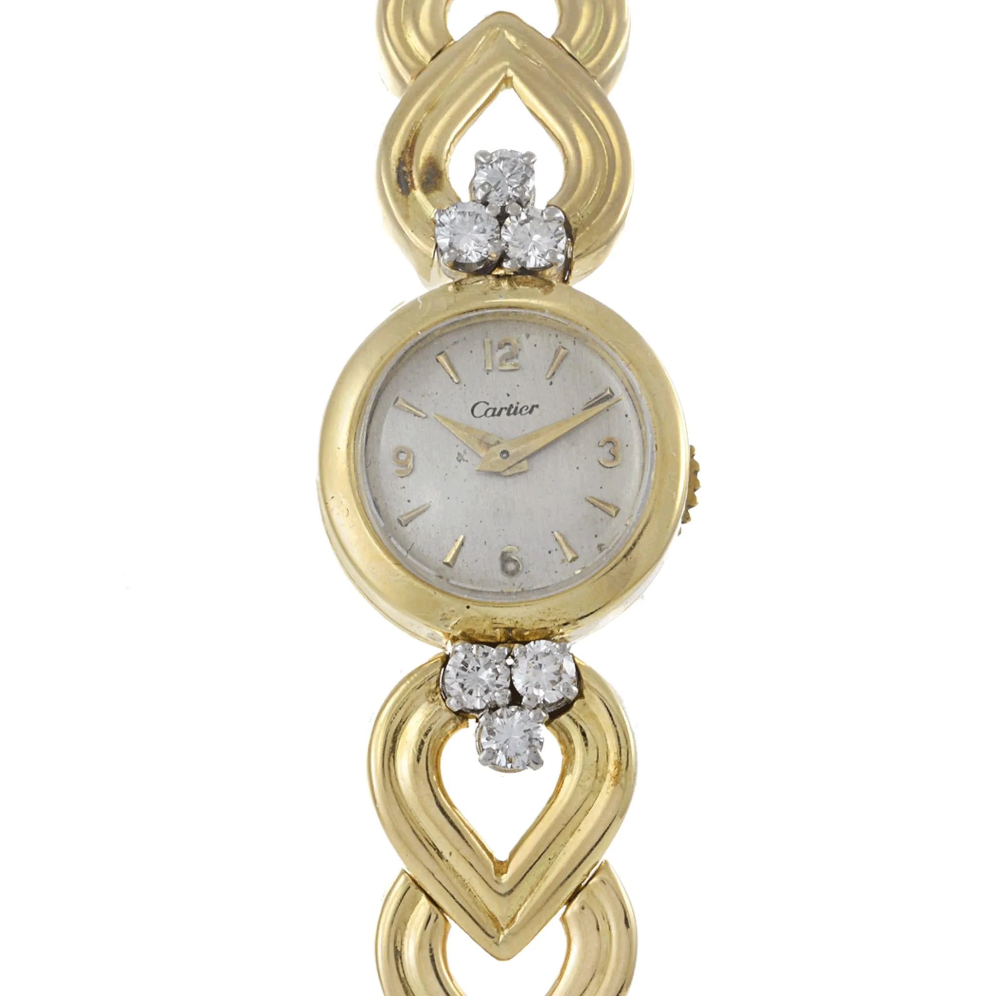 Vintage Cartier Ladies’ Diamond Cocktail Watch 18K Yellow Gold