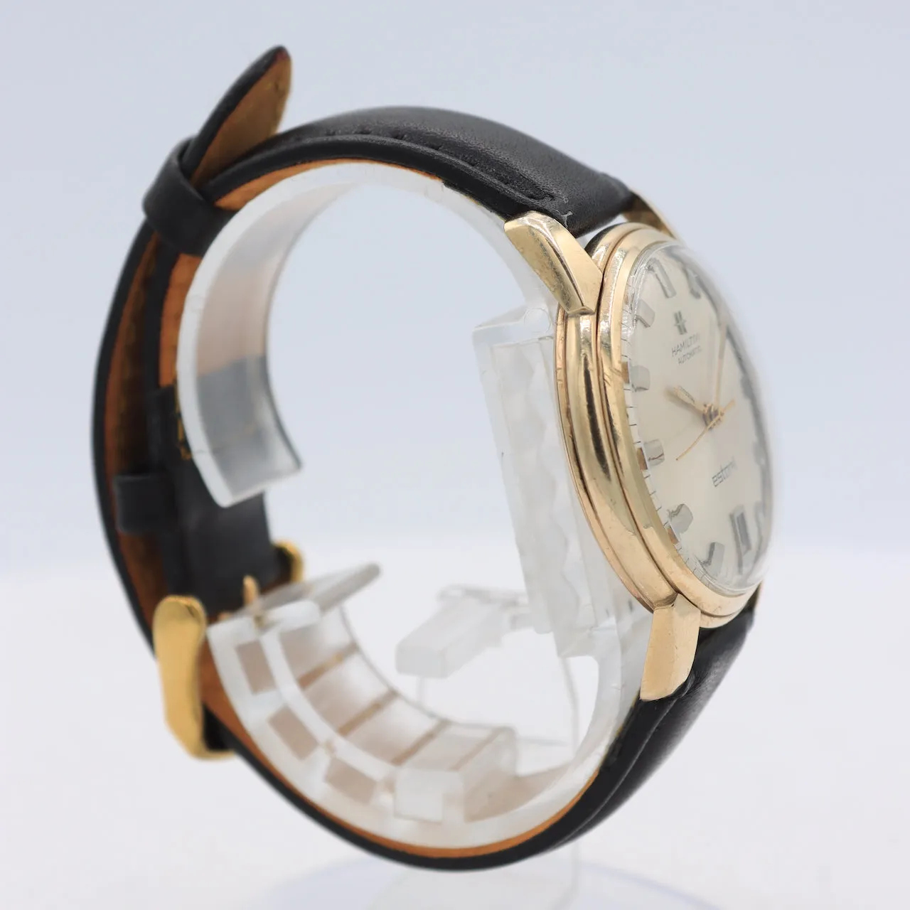 Vintage Hamilton Estoril Sunburst Date Men's Automatic Wristwatch 64A 10k GF