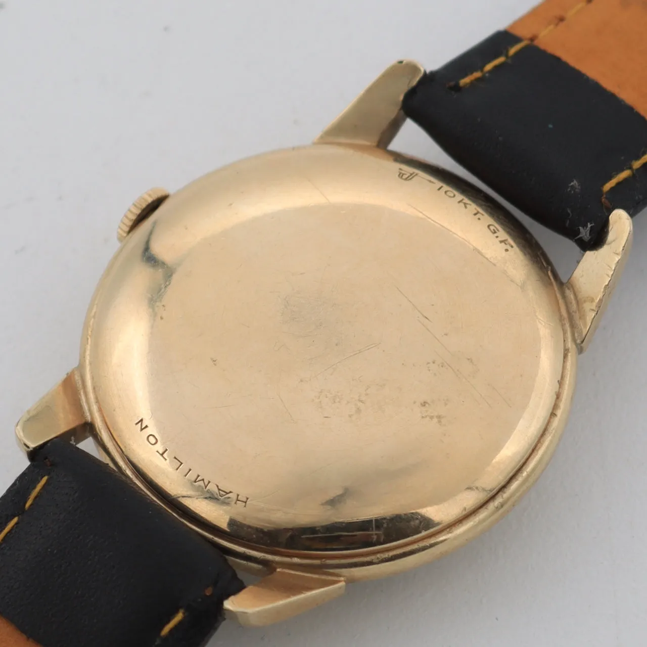 Vintage Hamilton Estoril Sunburst Date Men's Automatic Wristwatch 64A 10k GF