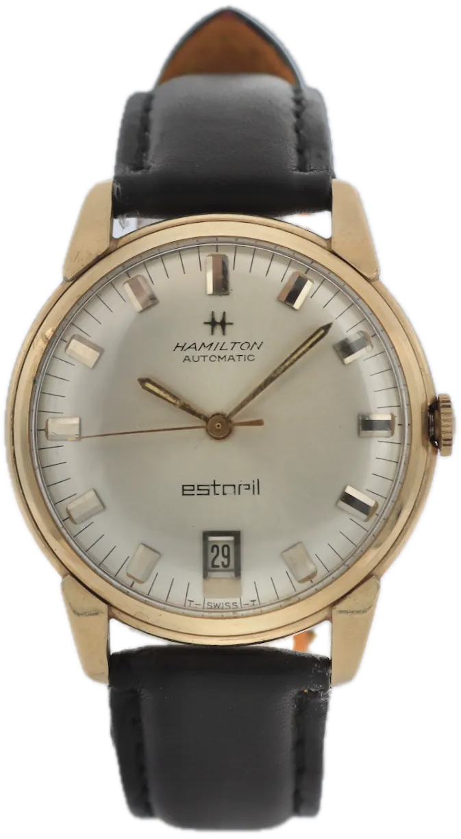 Vintage Hamilton Estoril Sunburst Date Men's Automatic Wristwatch 64A 10k GF