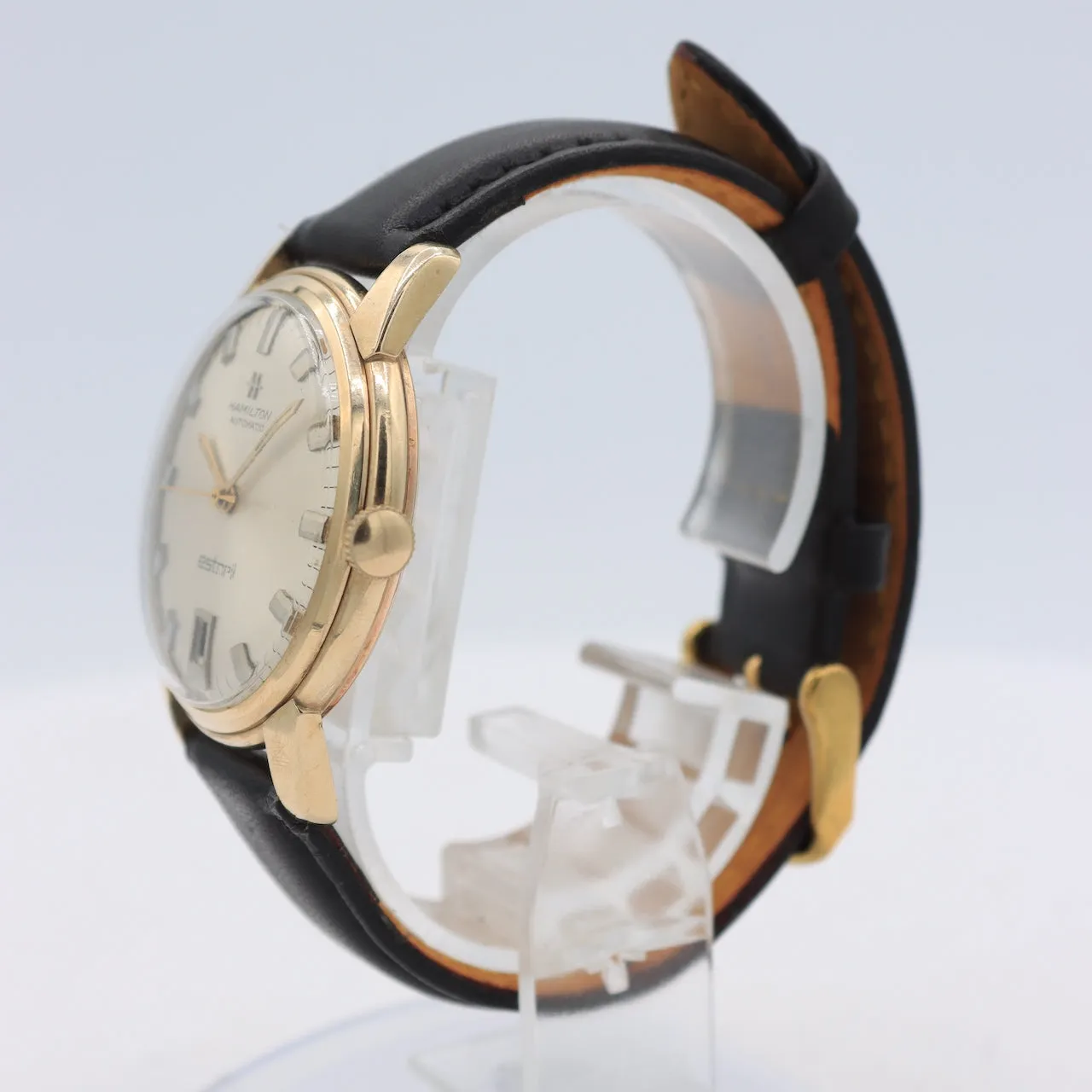 Vintage Hamilton Estoril Sunburst Date Men's Automatic Wristwatch 64A 10k GF