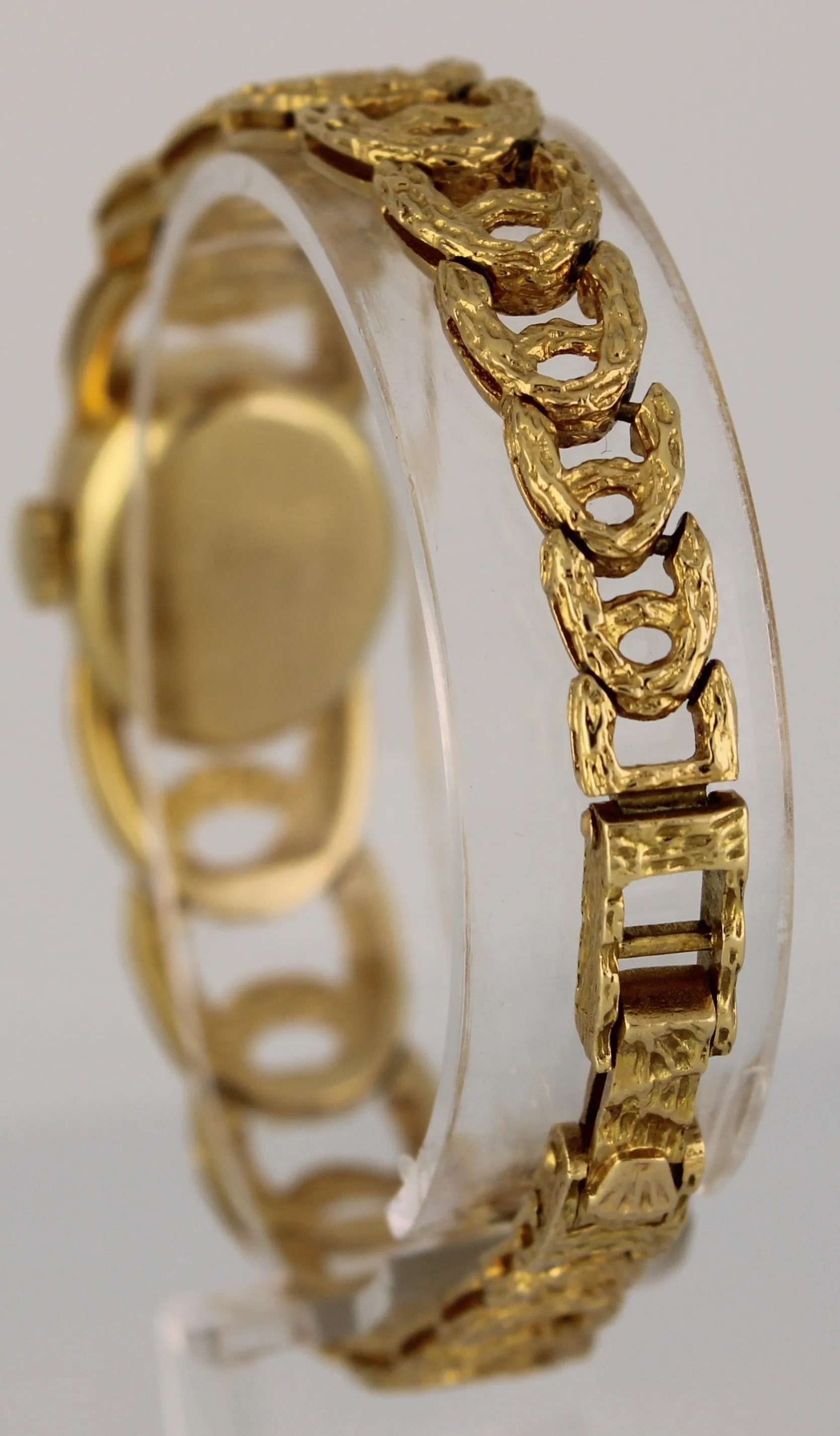 Vintage Ladies Rolex Cocktail 18K  Yellow Gold Swiss Mechanical 17mm Watch