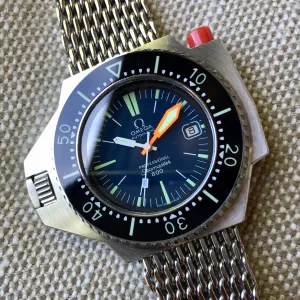 Vintage Omega Ploprof Seamaster 600 166.077 Caliber 1002 Type 2 Dial Steel Divers Wristwatch