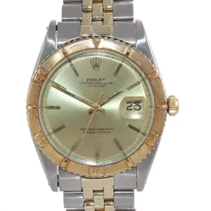 VINTAGE Rolex DateJust 1625 Turn-O-Graph 36mm Steel Gold Thunderbird Date Watch