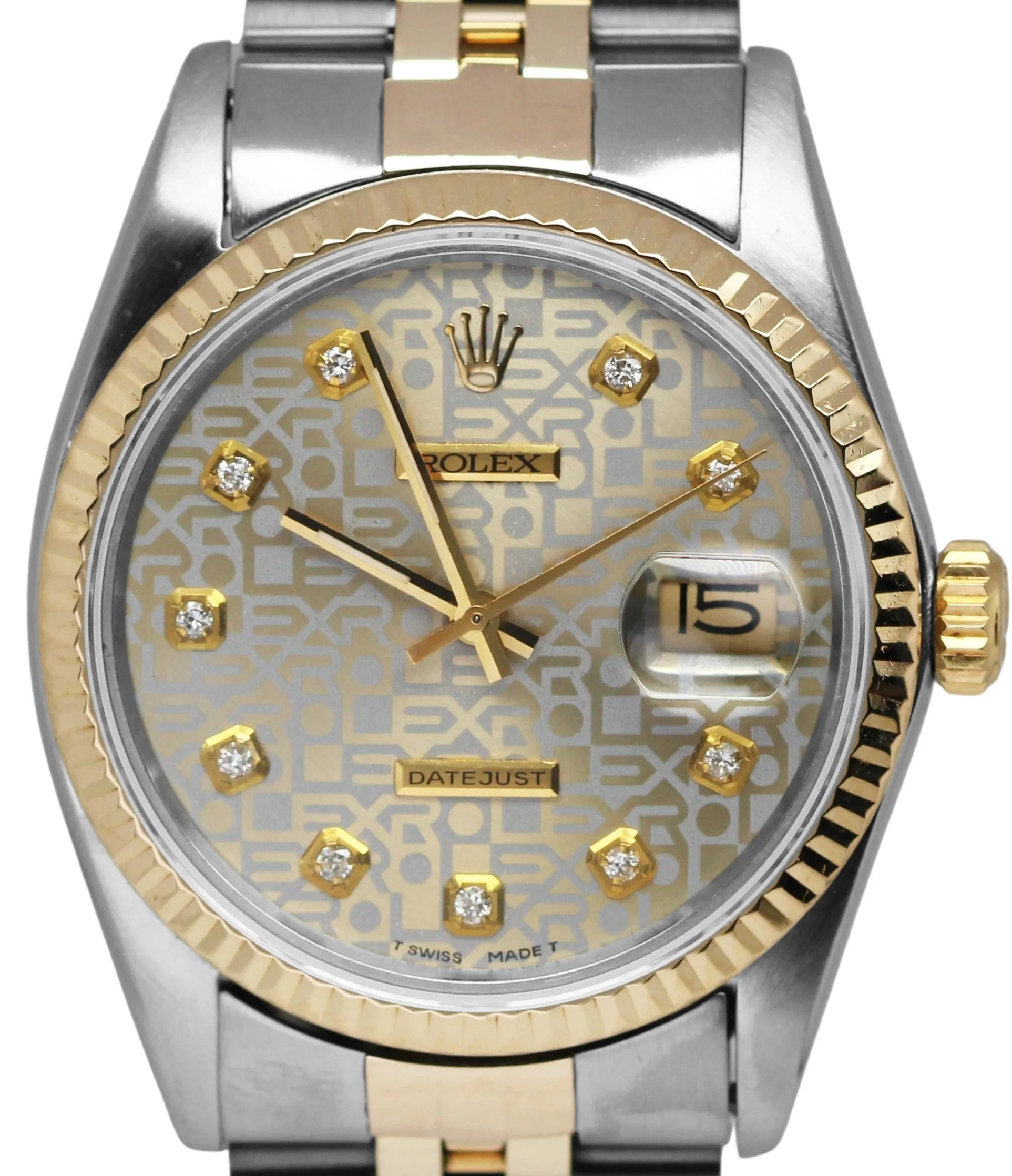 VINTAGE Rolex DateJust Two-Tone DIA 50th Anniversary Jubilee 36mm 16013 Watch