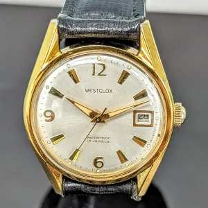 Vintage WESTCLOX Waterproof Wristwatch 17 Jewels Cal. D-441 Date Indicator Watch