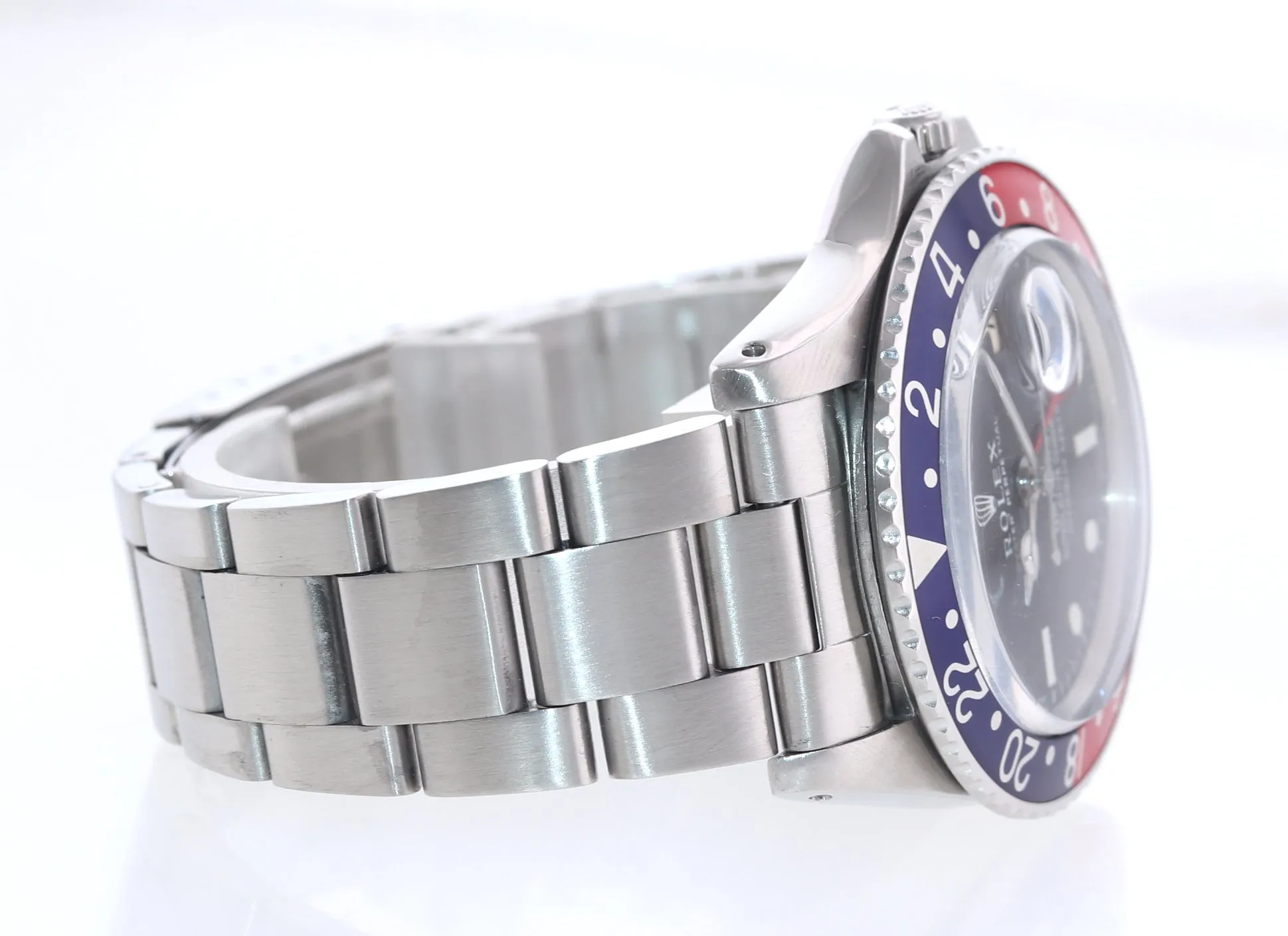 VTG 1969 Rolex GMT-Master Pepsi Blue Red Matte Dial 1675 Steel Watch