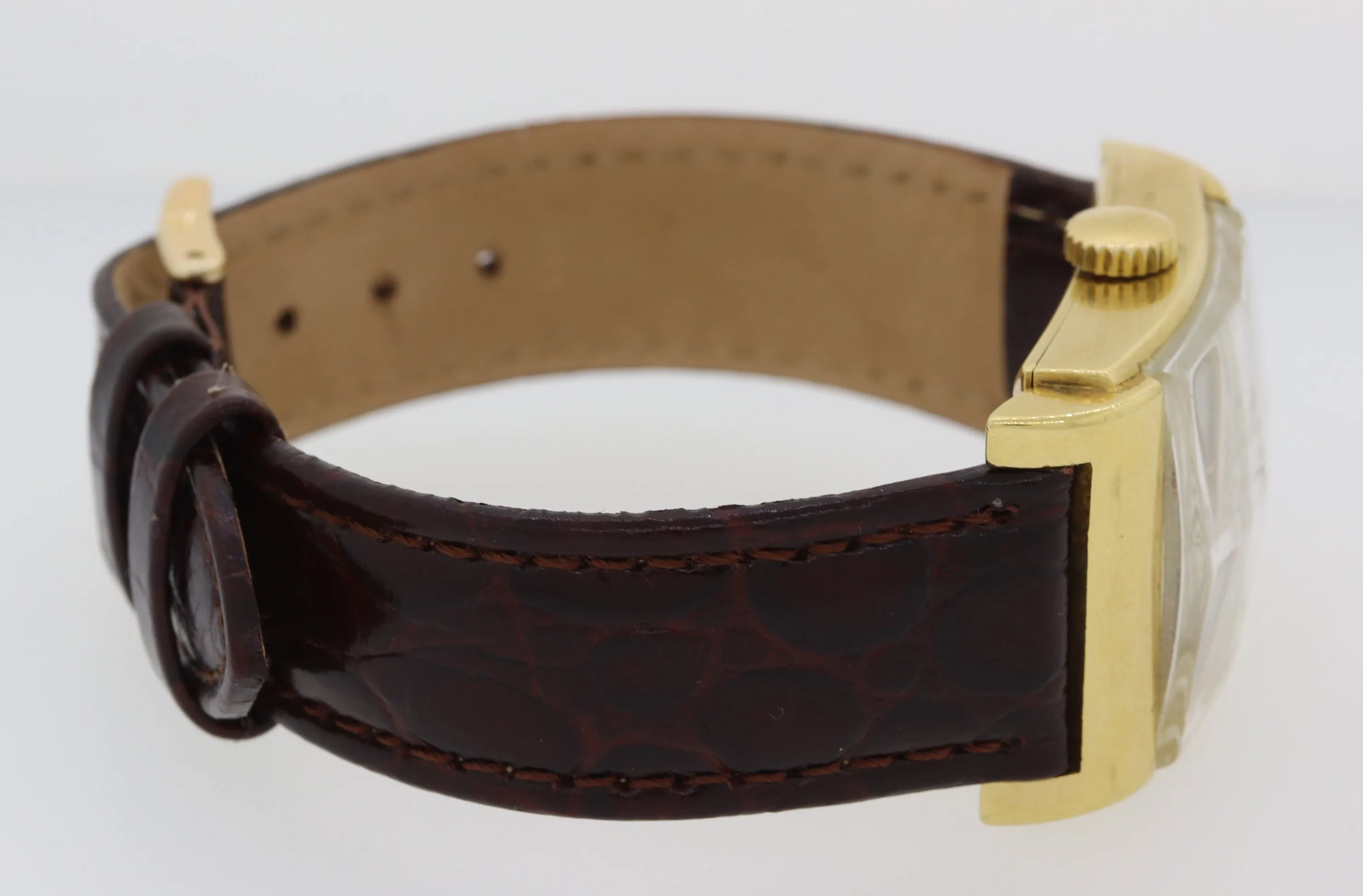VTG Patek Philippe Solid 18k Yellow Gold 2479 Manual 26mm Silver Swiss Watch E8