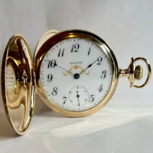 WALTHAM MULTI COLOR MAN'S POCKET WATCH