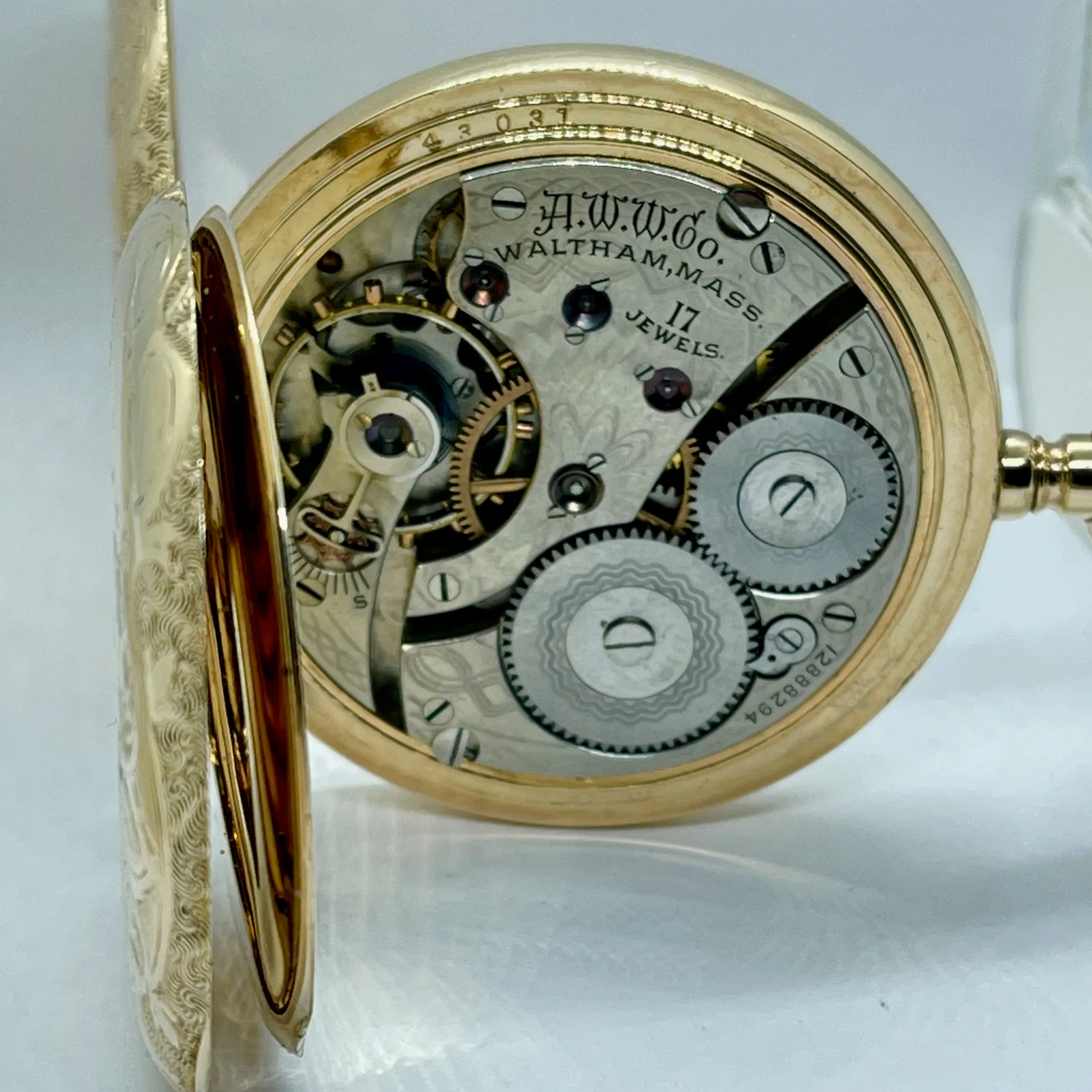WALTHAM MULTI COLOR MAN'S POCKET WATCH