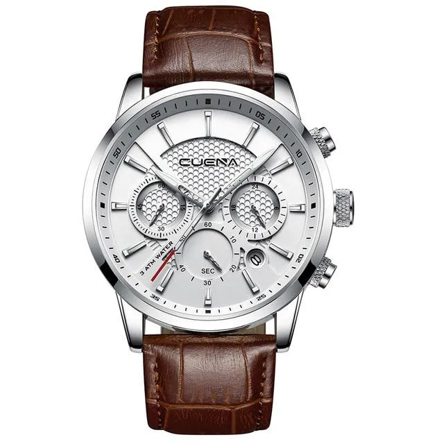 Waterproof Leather Watch