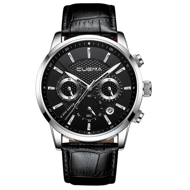 Waterproof Leather Watch