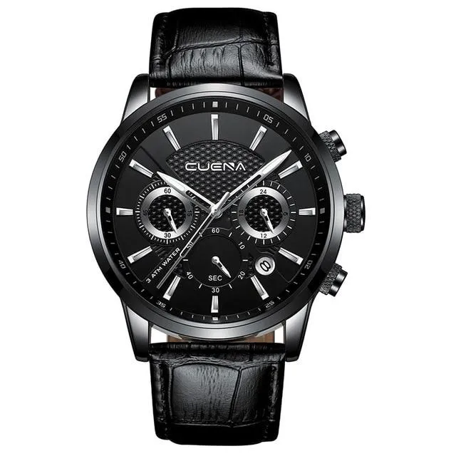 Waterproof Leather Watch