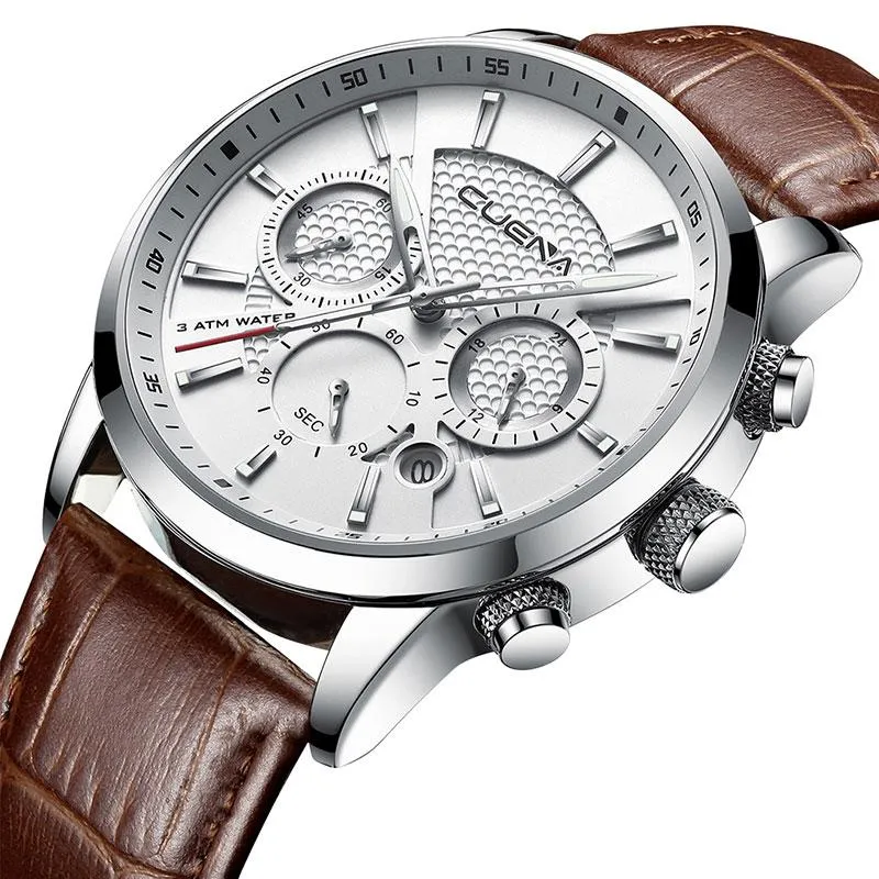 Waterproof Leather Watch