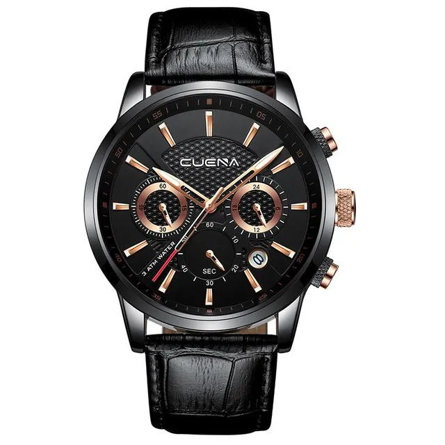Waterproof Leather Watch