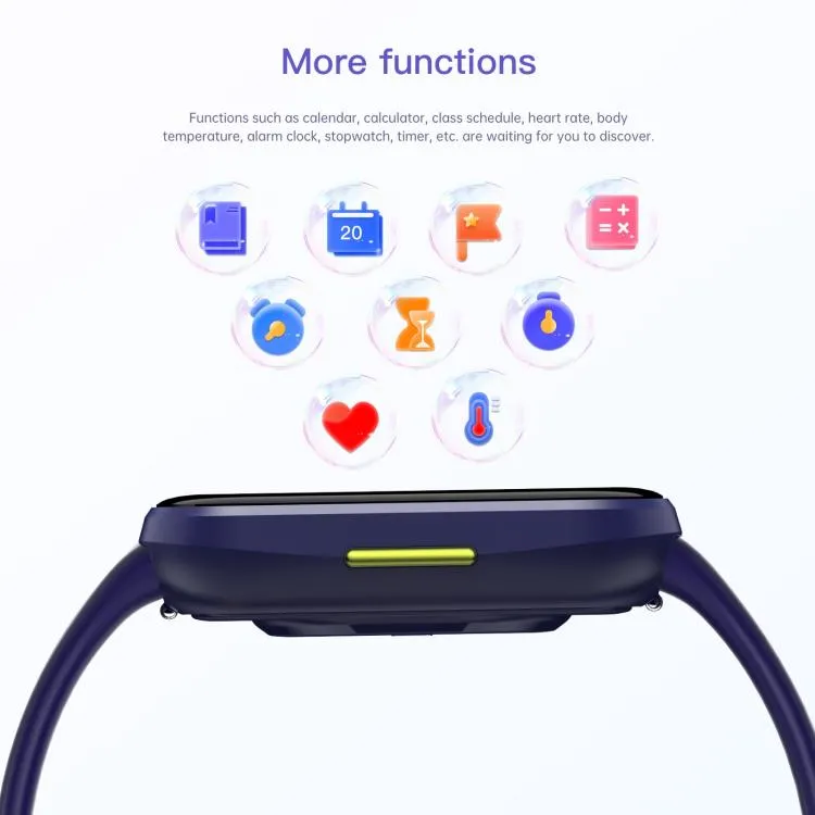 Wish 6 1.69 inch TFT Color Screen IP68 Waterproof Children Companion Smart Watch(Purple)