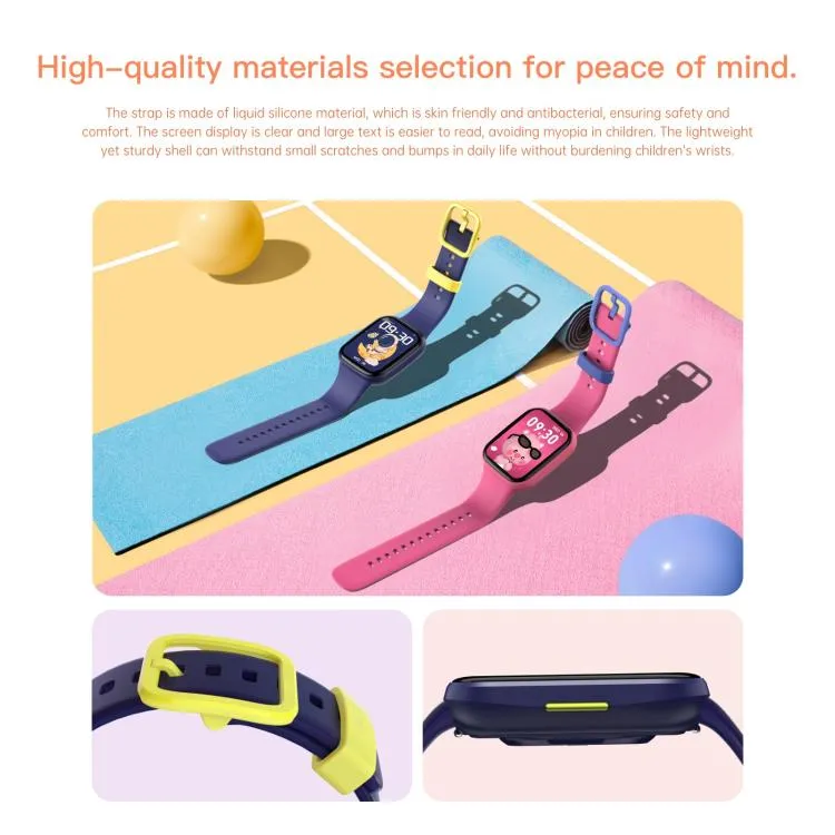 Wish 6 1.69 inch TFT Color Screen IP68 Waterproof Children Companion Smart Watch(Purple)