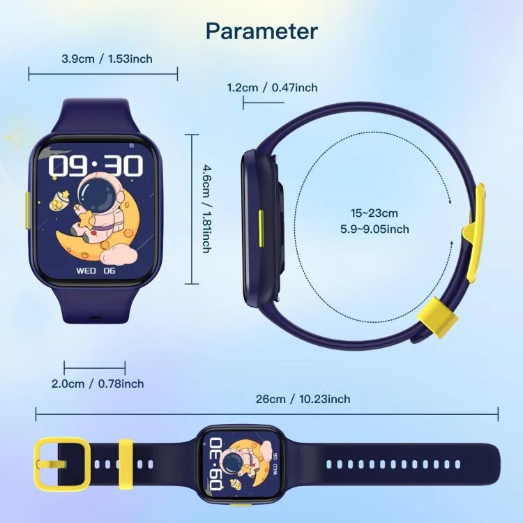 Wish 6 1.69 inch TFT Color Screen IP68 Waterproof Children Companion Smart Watch(Purple)