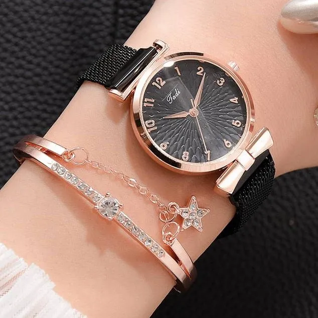 Women Bracelet Quartz Watches For Women Magnetic Watch Ladies Sports