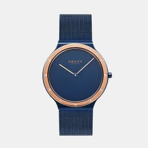 Women Quartz Analog Blue Stainless Steel Watch V285LESLML